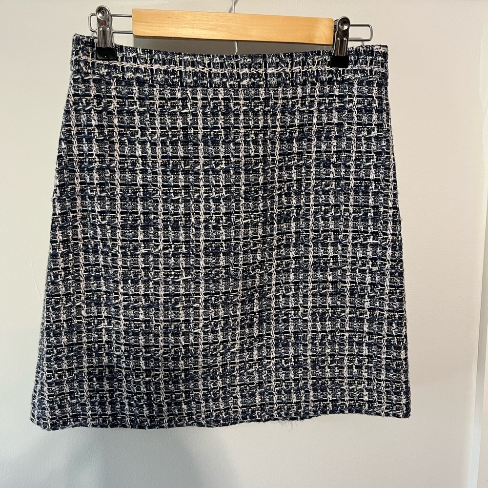 Ann Taylor Blue Petite Skirt